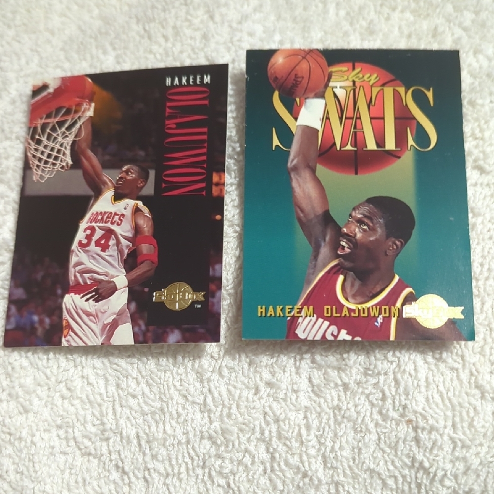 🏀1994-95 Skybox Hakeem Olajuwon Lot Of 2 #333 & # 62